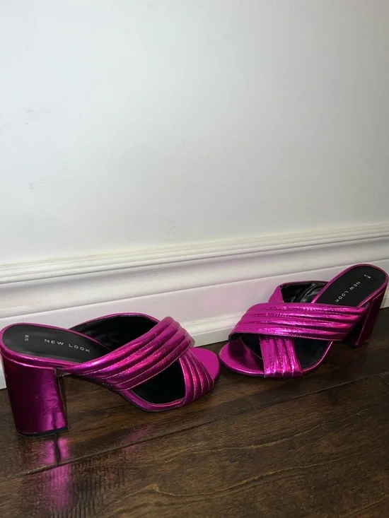 Pink Metallic Heels - Picture 10 of 10